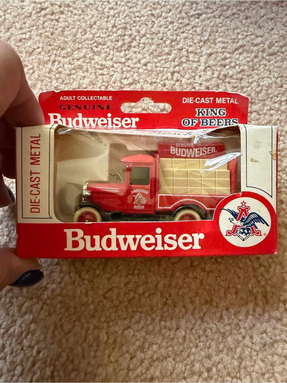 VTG 1979 Genuine Budweiser Anheuser-Busch LLEDO DAYS GONE Red 1:64 Diecast